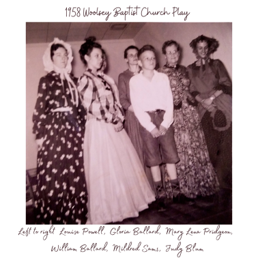 <span>1958 Woolsey Baptist Church Play:</span> Courtesy of William Ballard